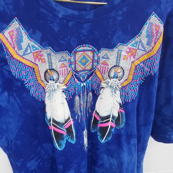 Vintage - Ragtops Premium - Native American Feather Art T-shirt - Size XL - Picture 5 of 11